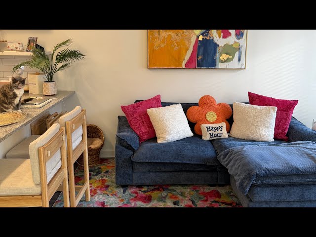 Lofi ASMR | Kitchen + Living Room Tour 🫐