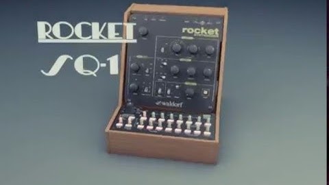 Korg SQ-1 and Waldorf Rocket in a (VCS3 inspired) Rack