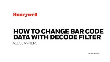 How to change the barcode data using a Decode Filter Script