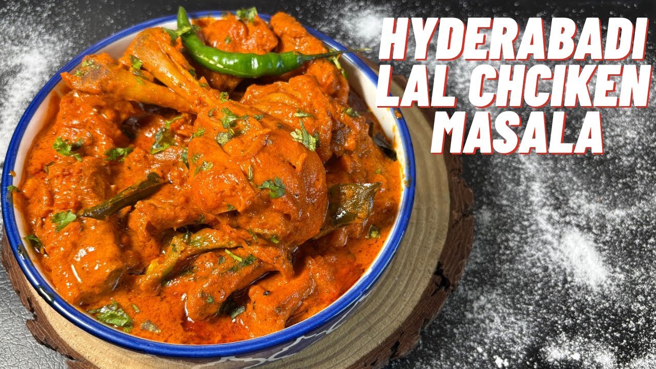 Hyderabadi Lal Chicken Masala | Dawat Style Chicken Gravy | Chicken Recipe