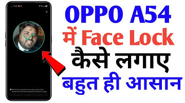 Oppo a54 main face lock kaise lagaye | How To Set Face Lock in oppo a54 mobile