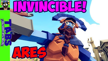 Invincible! Ares vs Every Unit + MOD UNITS(Sans from Undertale and more) - TABS MODS