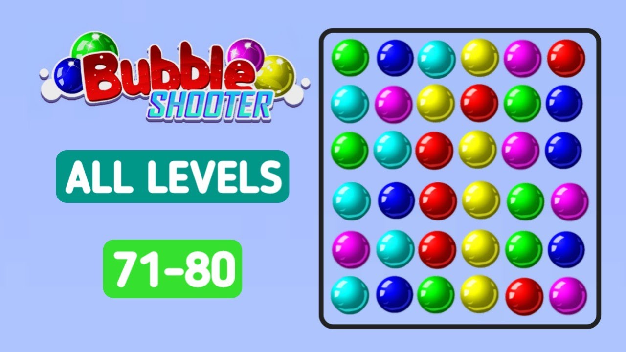 Bubble Shooter All Levels Walkthrough (Part 8) | No Booster Challenge