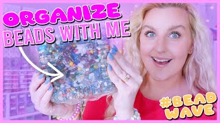 Organize My Beads With Me 🌴✨ Satisfying Bead Sorting Sounds 🌊💖 ASMR Bead Sorting 🌈 & MAKE BRACELETS!