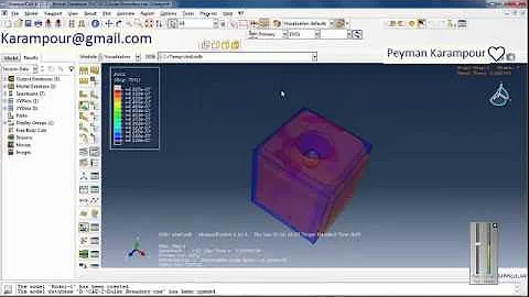 Simulation impact using Eulerian method  in Abaqus