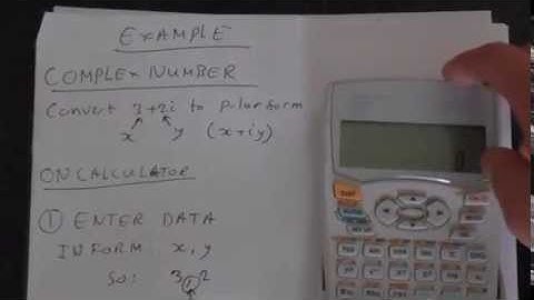 Retangular and Polar Form Conversions Using A Sharp EL 531WH