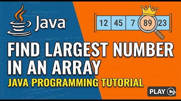 Find Largest Number in an Array Using Java | Java Programming Tutorial #java