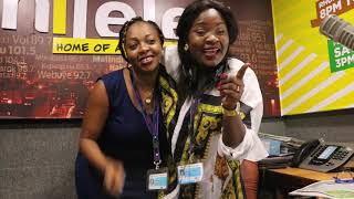 DEE and Barungi Dancing in studio to Njiwa on Valentines