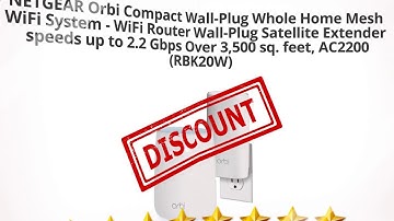 NETGEAR Orbi Compact Wall-Plug Whole Home Mesh WiFi System - WiFi  | Review and Discount