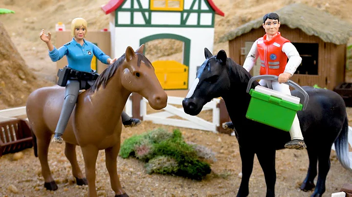 Спасти лошадь от тигра и верните ее на ферму | Конная ферма | Видео о фермах для детей