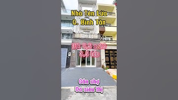 #shorts Nhà đẹp KDC Tên Lửa, Quận Bình Tân | DT: 4,5 x 20 | Giáp chợ và Q6 | LH: 0946630033
