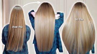 HAIR TRANSFORMATION: Baby Blonde Highlights - Air Touch Balayage