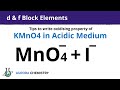 KMnO4 || How does ACIDIFIED PERMANGANATE solution react with I-( IODIDE ION)?