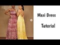 Easy lace up Maxi Dress tutorial