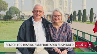 Search for missing SMU professor suspended