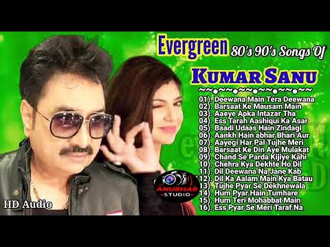 Evergreen 80s 90s Songs Of Kumar Sanu Best HitGolden Song 90s hit Bollywood Songs Jukebox