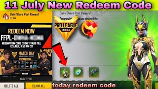 Today redeem code tamil||pro league day 6 power up redeem code️