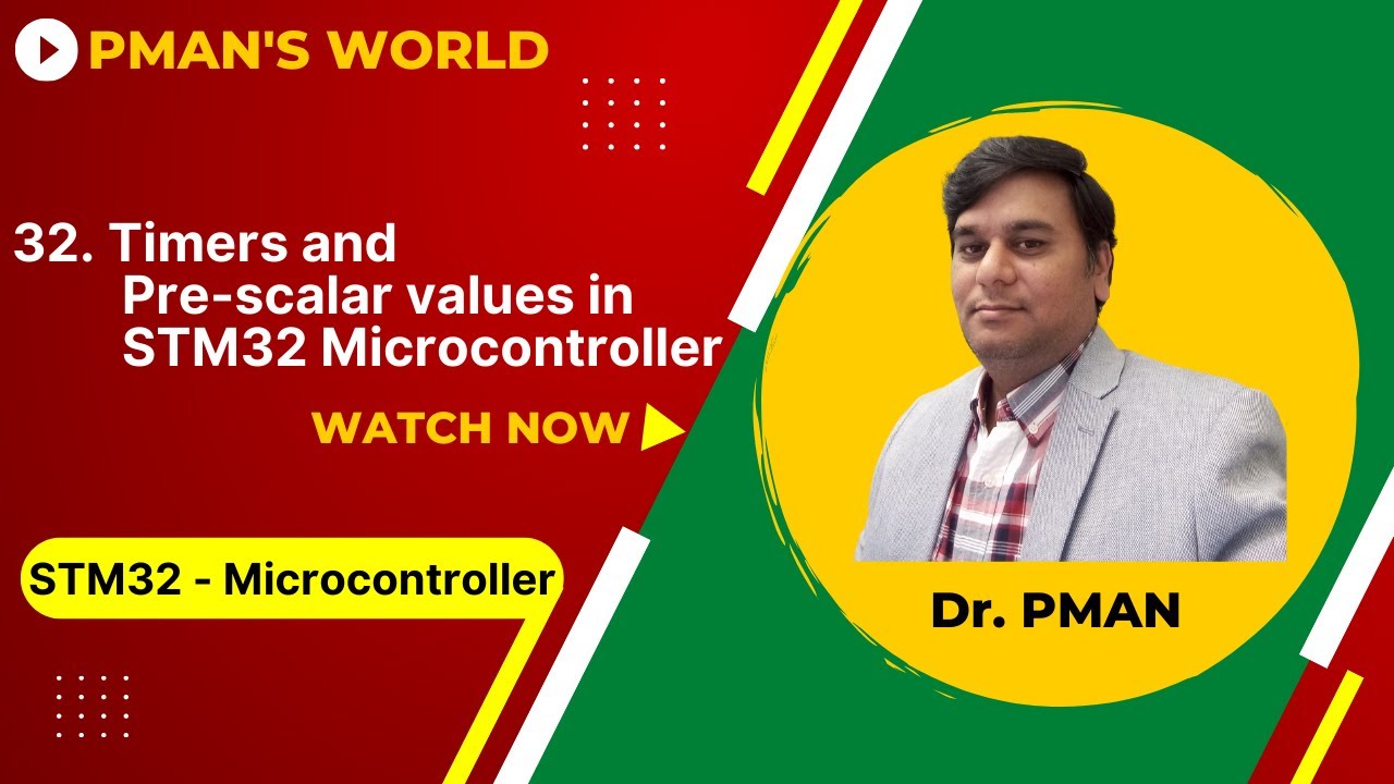32  Timers and Pre scalar values in STM32 Microcontroller
