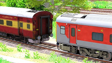 ICF RAJDHANI COUPLING LHB READ COACH | BUMPY RAILROAD | Train Simulator | Railworks 3 | NTG GAMING