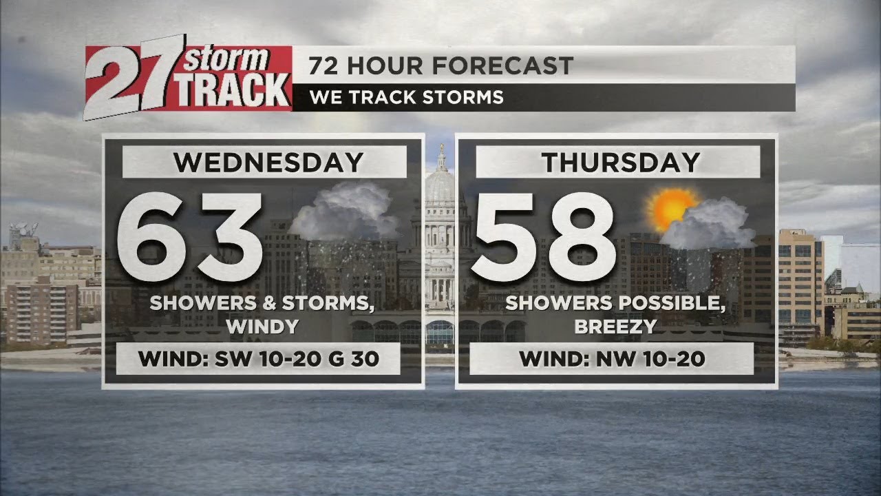 4-15 Monday 6 pm forecast: Severe storms possible Tuesday - YouTube