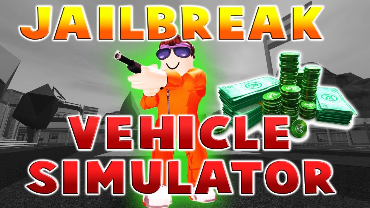 gaming logo Jailbreak & Vehicle Simulator in Roblox Come Join Us + Robux Giveaway Announcement