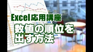 Excel応用 #19 数値の順位を出す方法 RANK関数