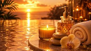 ✨ Golden Sunset Spa Relaxing Music | Evening Relaxation, Stress Relief & Peaceful Candle Ambience
