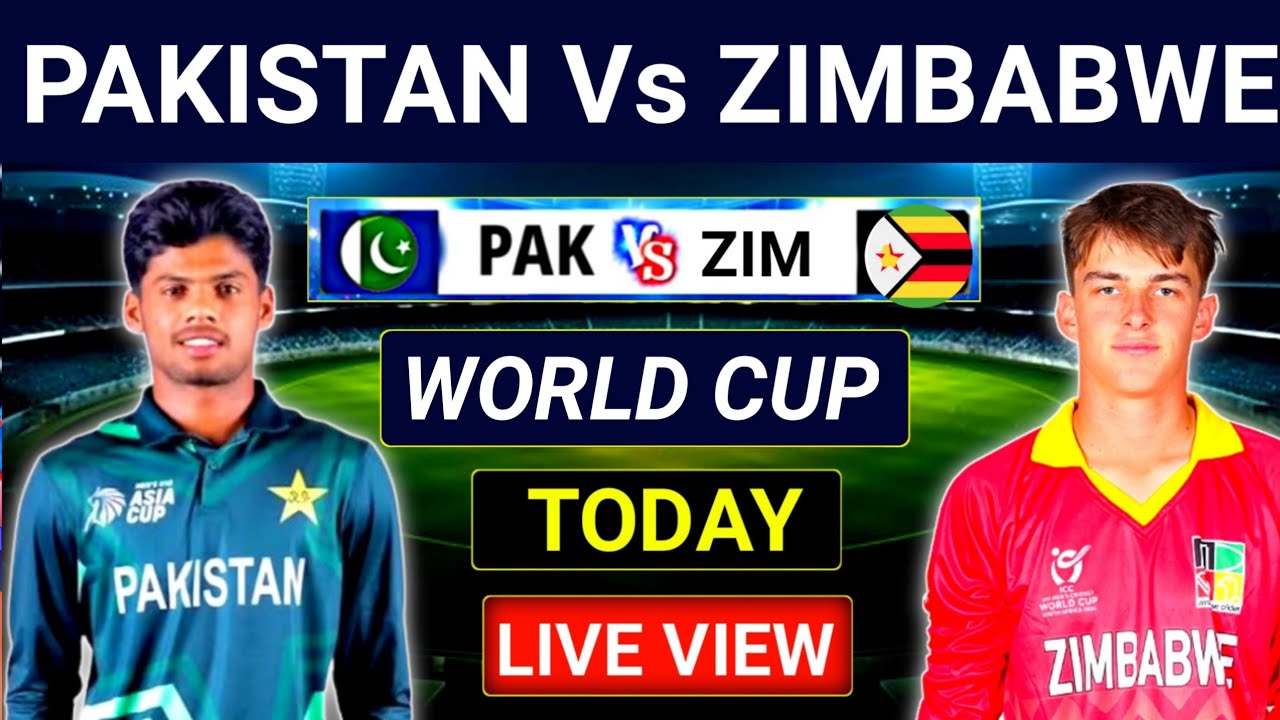 Pakistan u19 vs Zimbabwe u19 Live Style match today | pak vs zim u19 Live Style match today