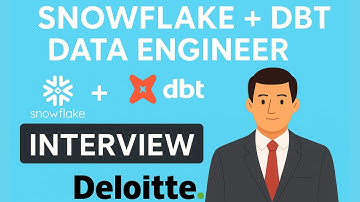 Snowflake + DBT Data Engineer Interview Questions | Deloitte Hiring Insights | #vitechtalks