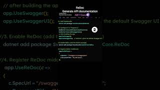 ReDoc Generate API documentation in .NET Core #coding #shorts #dotnetcore #dotnet #apidesign #azure