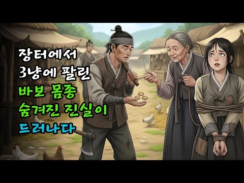 장터에서 3냥에 팔린 바보 몸종, 숨겨진 진실이 드러나다 | 야담·민담·전래동화·옛날이야기·오디오북
