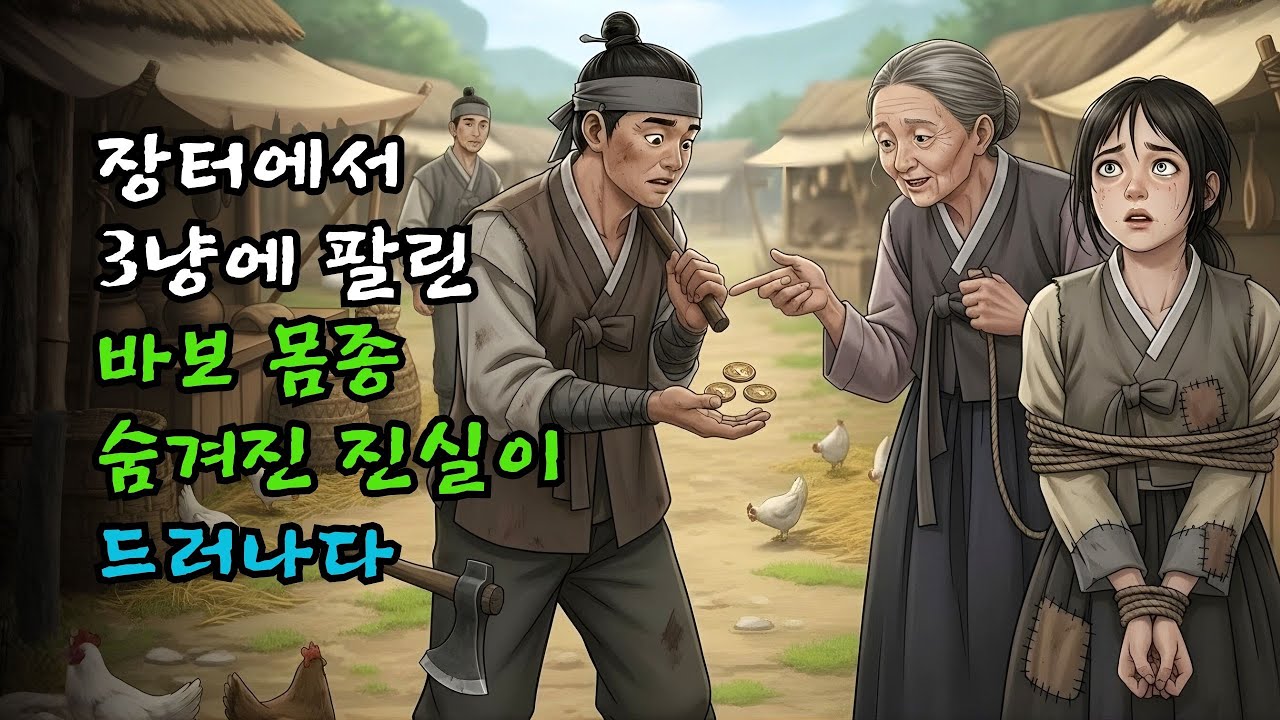 장터에서 3냥에 팔린 바보 몸종, 숨겨진 진실이 드러나다 | 야담·민담·전래동화·옛날이야기·오디오북