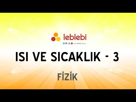 FİZİK / ISI VE SICAKLIK - 3