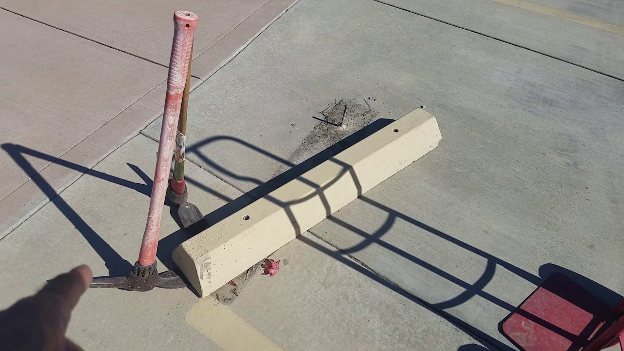 Concrete Wheel Stop Removal the Easy Way YouTube Concrete Wheel Stop Removal the Easy Way YouTube