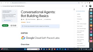 Conversational Agents: Bot Building Basics || Lab Solution || Google Cloud Arcade 2025