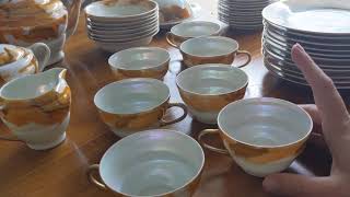 Ebay and Estate Sale Haul - Vintage Lusterware and Christmas Decorations