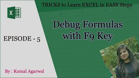 Debug Formulas with F9 Key | Episode - 5 | Easy Excel Learning Tricks