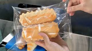 Fully automatic bread horizontal packaging machine, moon cakes, cakes, steamed buns, steamed buns