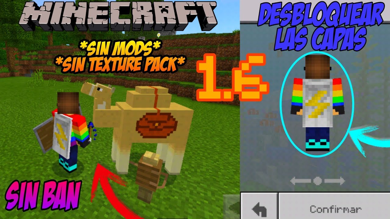COMO TENER LAS CAPAS EN MINECRAFT 1.6.0.6 | COMO PONER CAPA A MI SKIN ...