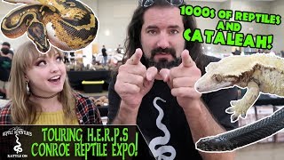 TOURING H.E.R.P.S. CONROE REPTILE EXPO! (collab with CATALEAH!)