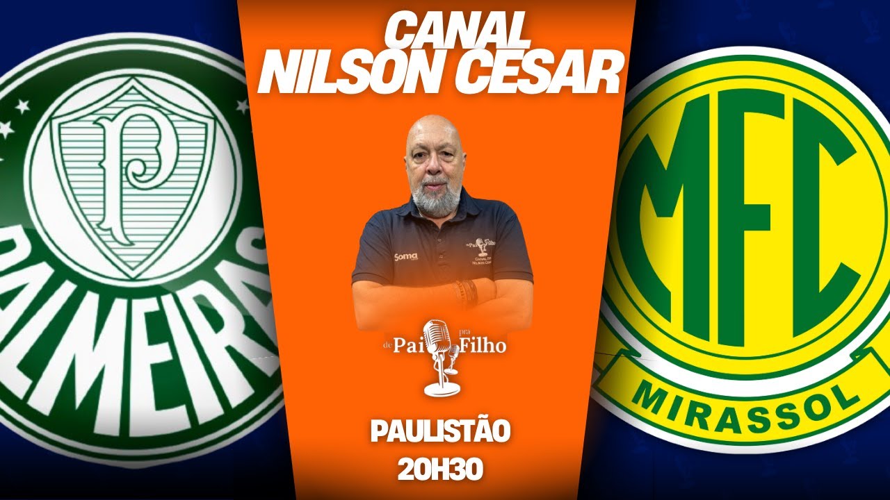 PALMEIRAS x MIRASSOL AO VIVO | Paulistão | 3ª Rodada | 17/01/2026
