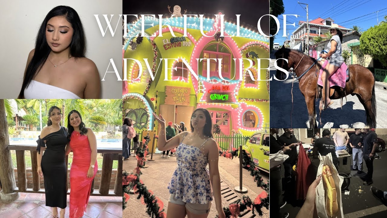FUN WEEK IN EL SALVADOR🇸🇻: XMAS🎄+ WEDDING💒+ CARNAVAL🎡+ HORSEBACK RIDING🐎!!!