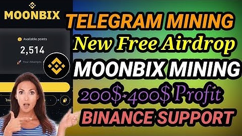 MoonBix Telegram Airdrop | Binance Mining Project | 100℅ Verified Mining Project | 200$-400$ Profit
