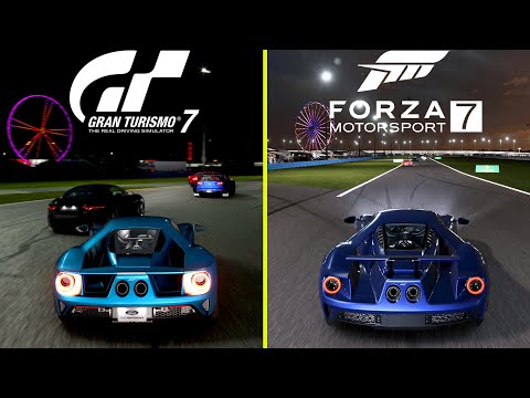 Gran Turismo 7 vs Forza Motorsport 7 Night Effect Comparison
