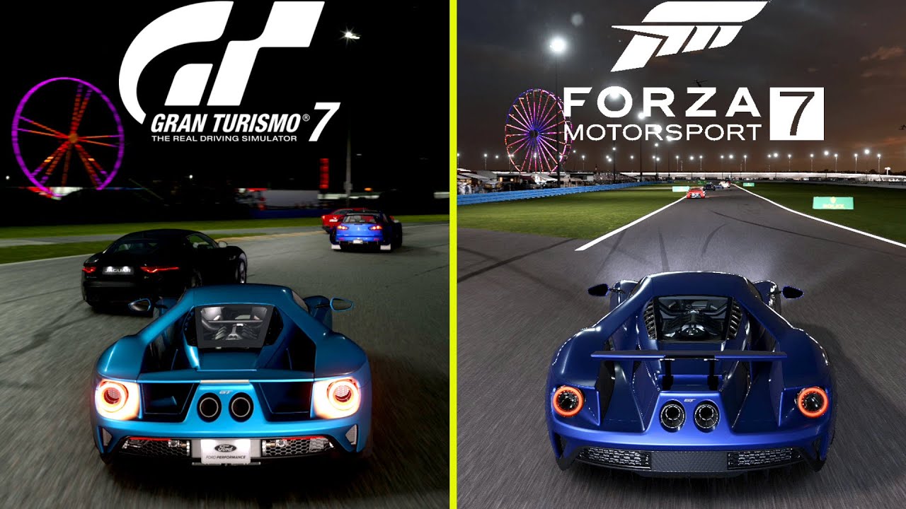 Gran Turismo 7 vs Forza Motorsport 7 Night Effect Comparison 