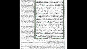 الصفحة ١٨من المصحف الشريف برواية حفص عن عاصم القارئ د.بريك سعد بريك-إجازة التجويد من الأزهر الشريف