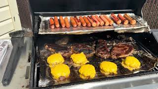 Cooking Steaks, Burgers 🍔, and Hotdogs. Enjoy life with the people I love. 