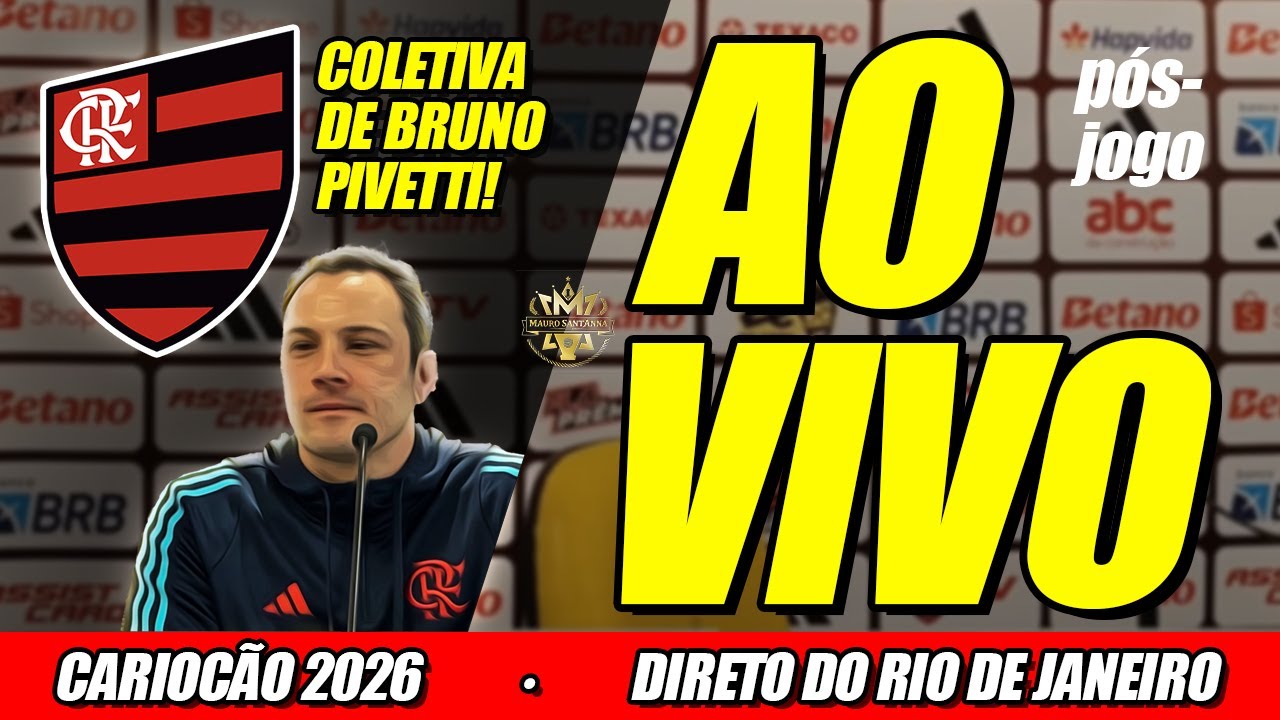 🔴 AO VIVO: COLETIVA PÓS-JOGO! FLAMENGO X VOLTA REDONDA | CARIOCÃO 2026 | 2ª RODADA