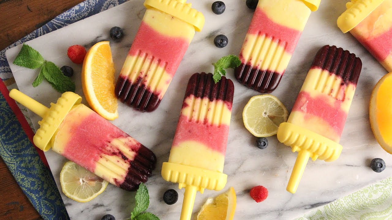 Rainbow Fruit Popsicle Recipe | Episode 1074 | Laura in the Kitchen