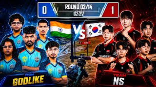 🇮🇳GodL vs NS🇰🇷 WOW 4v4 Intense Match🥶 TAG 15 Finishes WWCD🔥 Jonathan 1v4 Clutch🥵 screenshot 4